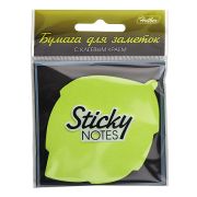 Бумага для заметок с клеевым Листик зелен. 70х70 Neon Hatber