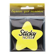 Бумага для заметок с клеевым Звездочка желт. 70х70 Neon Hatber