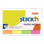 Закладки самокл. индексы бумажные Stick`n 21205 20x50мм 4цв.в упак. 50лист