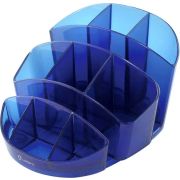 Подставка для канц.принад. «LAMARK» Dresden синяя/п/прозрачная