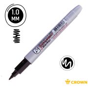Маркер перманентный Crown «Multi Marker Super Slim» черный, пулевидный, 1мм F-505-F/12