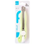 Нож д/бум  18мм. метал. в пластике  206 колесико