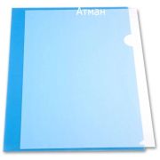 Папка-уголок 0,18 мм А4 п/прозрачный синий матовый LAMARK50