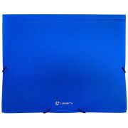 Папка на резинке A4  LAMARK 0.60 мм жесткая син.