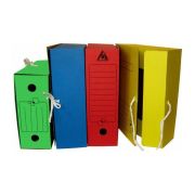 Папка архивная 2 завязки Бюрократ KPA-100Z микрогофрокартон 100мм ассорти