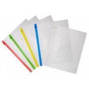 Папка на молнии А5 (162*229) прозр., 0.15мм BPM5AYEL