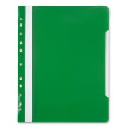 Папка скоросш.прозр.верх с бок.перфор.,зелен.PS-P20