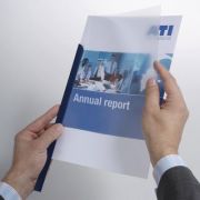 Скрепкошина Durable Spine Bars 100шт/уп max 60 листов 13мм пластик  синий