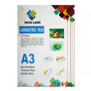 Пленка д/лам.пакет.,303*426мм, 125мкм,А3 (75/0/50) (100шт) глянц.