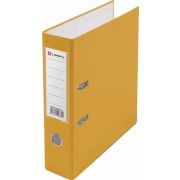 Папка-регистр 8см LAMARK желтый, метал.окантовка/карман/разобр