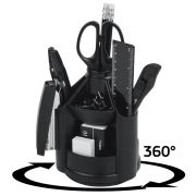 Набор настольный ATTACHE Economy черный, вращающийся -14предметов