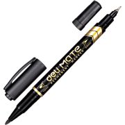 Маркер перманентный двусторонний Mate, толщина линии 0, 5-1 мм, черный