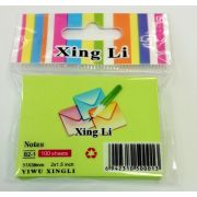 Бумага для заметок с клеевым слоем 38*51 100л XING LI неон зеленый