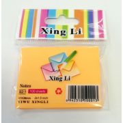 Бумага для заметок с клеевым слоем 38*51 100л XING LI неон оранжевый
