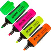 Набор текстовыделителей Attache Selection Neon Dash 1-5мм набор 4цв