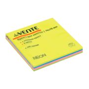 Блок самоклеящ. для записей 76 х 76 мм, 100 л., неон, 4 цвета, deVENTE