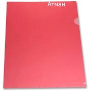Папка-уголок 0,18 мм А4 п/прозрачный красный матовый LAMARK50