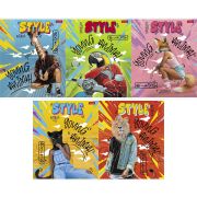 Тетрадь 48л А5ф клетка 65г/кв.м на скобе серия -Городские джунгли- 5 диз.в блоке скругл.углы