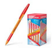 Ручка шариковая 0,7 мм., Erich Krause R-301 красная, грип,  Orange Stick&Grip