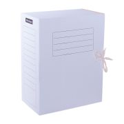 Короб архивный А4, корешок150 мм, на завязках, гофрокартон, белый, OfficeSpace /20
