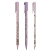 Ручка гелевая Hatber Muse Черная 0,5мм игольч.пишущ.узел