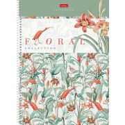 Тетрадь с твердой обложкой 160л А4ф Многоуров.перфорация клетка на спирали-Floral collection-