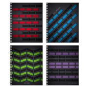 Тетрадь 96л А5ф клетка на гребне 4 диз.в блоке серия  -Обратная связь-