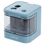 Точилка Hatber ART-STEP Электрическая с 2-мя отверстиям, с запасным лезвием в прозрачном ПВХ-боксе