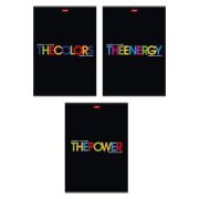 Тетрадь 96л А4ф клетка на скобе 3 диз. в блоке  тиснение CROCO серия -THEBOOK-