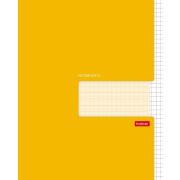Тетрадь 96л А5ф клетка 65г/кв.м на скобе-ТЕТРАДЬ- Желтая