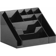 Подставка.для письм.пр.Каскад черная, 9 отделов