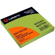 Бум/зам. 76x76, неон зеленая с клеевым краем SN1116-GN